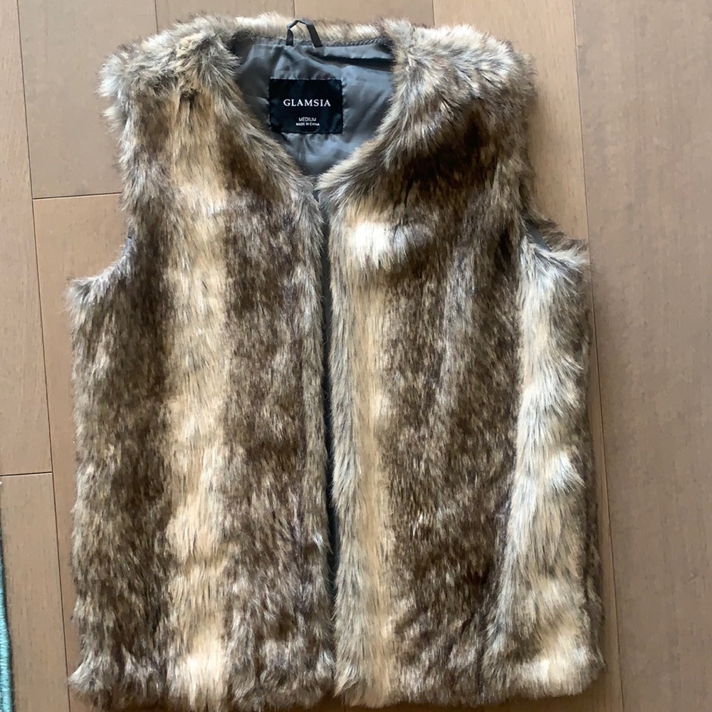 Faux fur vest
